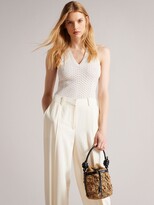 Thumbnail for your product : Ted Baker Maglili Straw Crochet Bucket Bag, Neutral