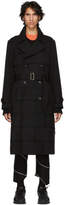 Thumbnail for your product : Comme des Garcons Homme Plus Homme Plus Black Thick Gabardine Coat