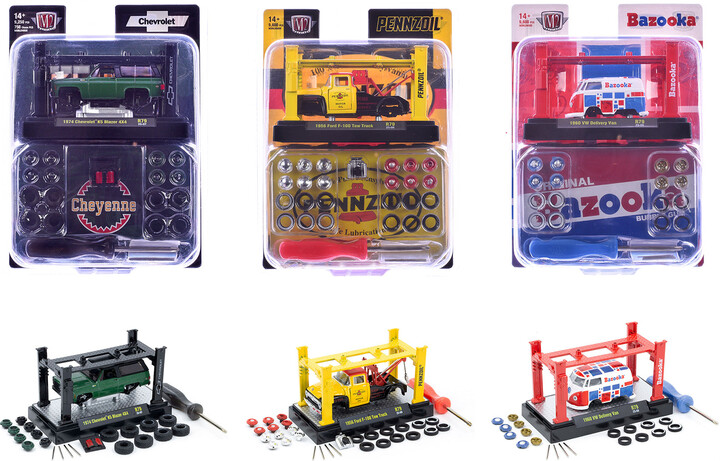 M2 Model Kit 3 piece Car Set Release 79 Limited Edition to 9600 pieces Worldwide 1/64 Diecast Model Cars by Machines