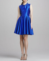 Thumbnail for your product : Mark + James by Badgley Mischka Beaded Jewel-Neck Fit & Flare Dress