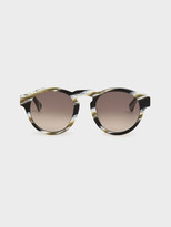 Thumbnail for your product : Charles & Keith Striped Round Acetate Sunglasses