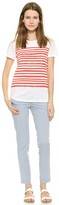 Thumbnail for your product : Vince Marker Stripe Short Sleeve Crew Tee