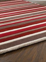 Thumbnail for your product : House of Fraser Origin Rugs Carved Stirpes Wool Rug Red 80x150