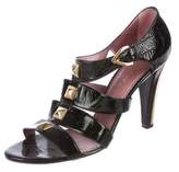 Thumbnail for your product : Jean-Michel Cazabat Embellished Patent Sandals