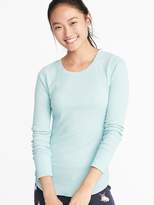 Thumbnail for your product : Old Navy Slim-Fit Curved-Hem Thermal-Knit Tee for Women