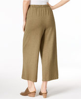 Thumbnail for your product : Eileen Fisher Cropped Wide-Leg Pants