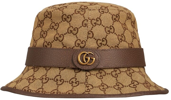 Gucci GG cotton blend canvas bucket hat - ShopStyle