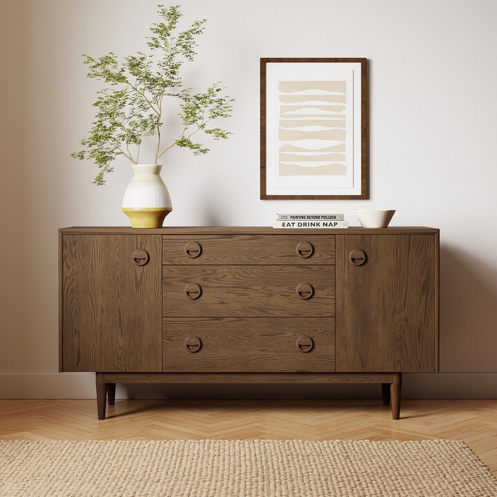 Dunelm Elements Arja Large Sideboard Wood (Brown) ShopStyle