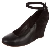 Thumbnail for your product : Celine Ankle Strap Wedge Pumps Black Ankle Strap Wedge Pumps