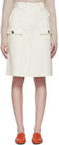 Bottega Veneta Off-White Cargo Pockets Skirt