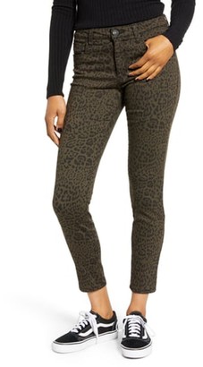 STS Blue Ellie Leopard Print High Rise Ankle Skinny Jeans