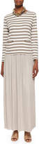 Thumbnail for your product : Joan Vass CLSSC LONG PLEATED SKIRT