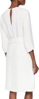 Thumbnail for your product : Adam Lippes Crescent-Sleeve Dress with Belt