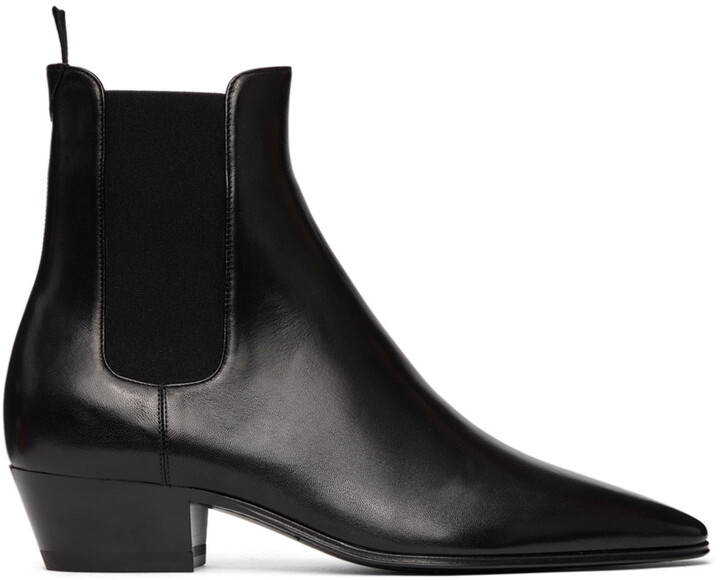 Saint Laurent Black Men's Boots | Shop the world's largest collection 