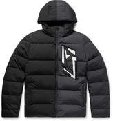 Thumbnail for your product : Fendi Slim-Fit Logo-Appliqued Colour-Block Quilted Nylon-Blend Hooded Down Jacket
