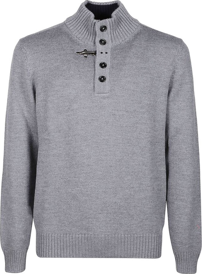 Fay Toggle Neck Sweater