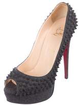 Thumbnail for your product : Christian Louboutin Lady Peep Spike Pumps