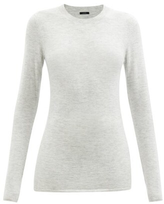 Joseph Round-neck Sweater - Light Grey