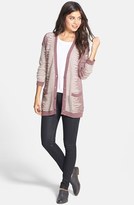 Thumbnail for your product : BP 'Easy Grunge' Pattern Cardigan (Juniors)