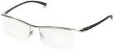 Thumbnail for your product : clear Agstum Pure Titanium Semi-rimless Business Glasses Frame Eyeglasses Lens (, 55)