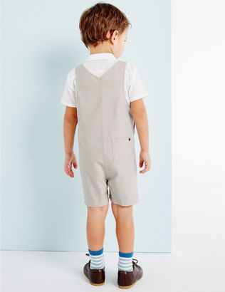 Marks and Spencer Boys Woven Bib Short (3 Months - 3 Years)