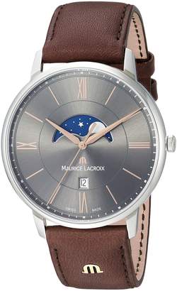 Maurice Lacroix Men's EL1108-SS001-311-1 Eliros Analog Display Quartz Brown Watch