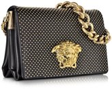 Thumbnail for your product : Versace Palazzo Black Leather Shoulder Bag w/Golden Studs
