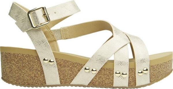 Volatile Women's Sandcastle Sandals 7 Champagne