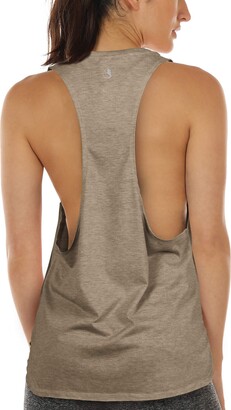 icyzone Women's Workout Tank Top Loose Fit - Muscle Tank Exercise