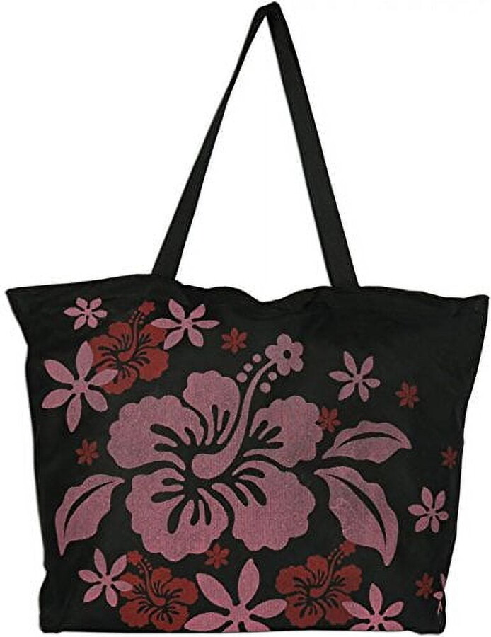 KC Hawaii Red Hibiscus Mesh Tote Bag