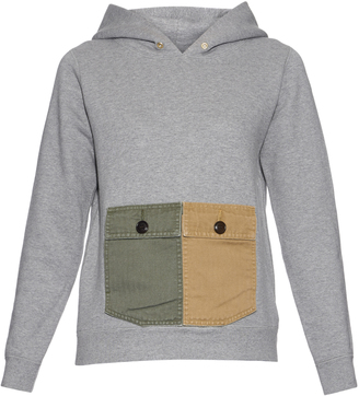 Visvim Contrast-pockets hooded sweatshirt