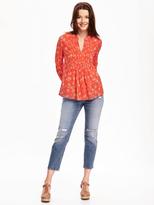 Thumbnail for your product : Old Navy Pintuck Swing Top for Women