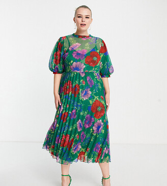 Ness femme Rouge Tapisserie Floral Midi Jupe-Taille 8-Neuf RRP £ 44.99 