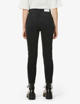 Thumbnail for your product : RE/DONE Cropped straight-leg high-rise stretch-denim jeans