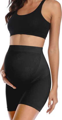 AMPOSH Women's Maternity Shapewear Seamless High Waisted Pregnancy  Underwear Mid-Thigh Belly Support Panties - ShopStyle