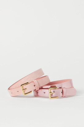 H&M 2-Pack Shimmering Belts