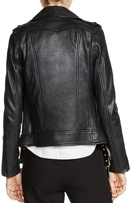 Maje Bocelui Leather Moto Jacket