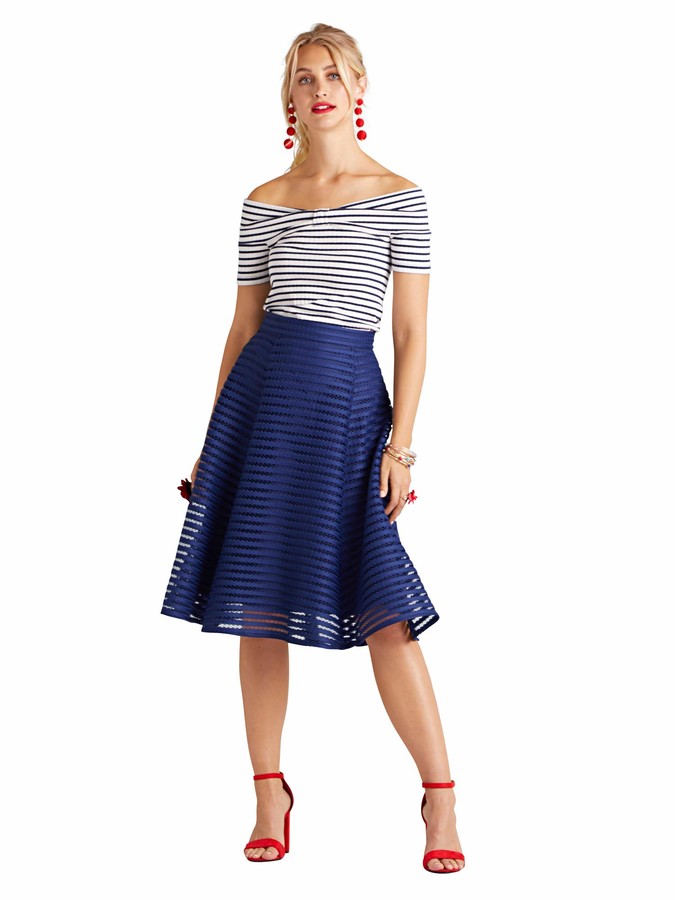 yumi midi skater skirt