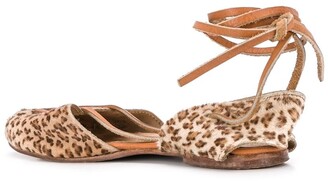 Kenzo Pre-Owned 1980's Leopard Print Ballerina Shoes