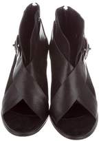 Thumbnail for your product : Tibi Peep-Toe Nubuck Ankle Boots