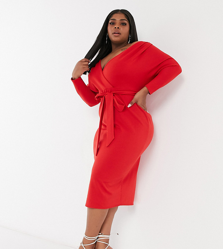 asos red formal dress