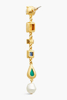Thumbnail for your product : Ben-Amun 24-Karat Gold-Plated, Stone And Faux Pearl Earrings
