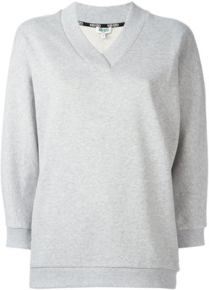 Kenzo V-neck sweatshirt - women - Cotton - S