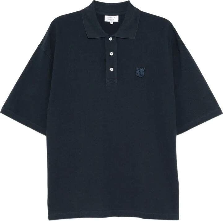 MAISON KITSUNÉ Bold Fox-Head Patch polo shirt