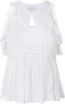 Iro crochet and frill detailed blouse 