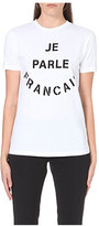 Thumbnail for your product : Etre Cecile Je Parle Francais cotton-jersey t-shirt