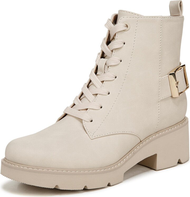 KARL LAGERFELD Women's Mela Platform Combat Boot With Decorative Pins