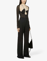 Thumbnail for your product : Nensi Dojaka Relaxed-fit high-rise crepe trousers