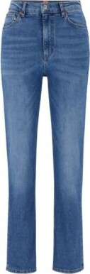 HUGO BOSS Regular-fit jeans in blue comfort-stretch denim