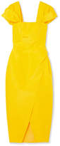 Carolina Herrera - Silk-faille Gown - Bright yellow